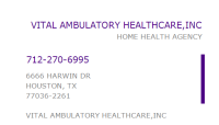 Vital ambulatory healthcare,inc