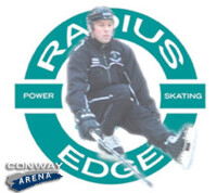 Radius edge power skating