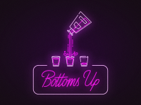 Bottoms up liquor