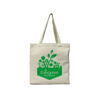 Green canvas bags