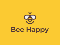 Bee happy graphic