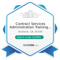 Contract services administration training trust fund