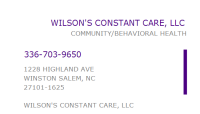 Wilson's Constant Care