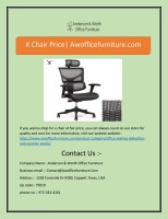 Anderson & worth office furniture
