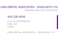 Lima dental associates - risolvato, ltd.