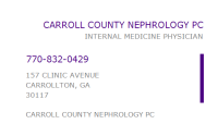 Carroll county nephrology